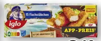 Scheck-in-Center Iglo 15 Fischstäbchen Angebot