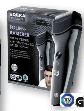Scheck-in-Center Edeka zuhause Folien-Rasierer Angebot
