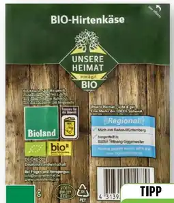 Scheck-in-Center Unsere Heimat Echt & Gut Bio-Hirtenkäse Angebot