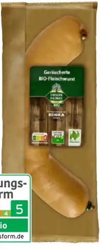 Scheck-in-Center Unsere Heimat Echt & gut Bio-Fleischwurst Angebot