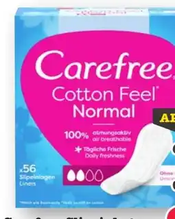 Scheck-in-Center Carefree Cotton Feel Normal Slipeinlagen Angebot