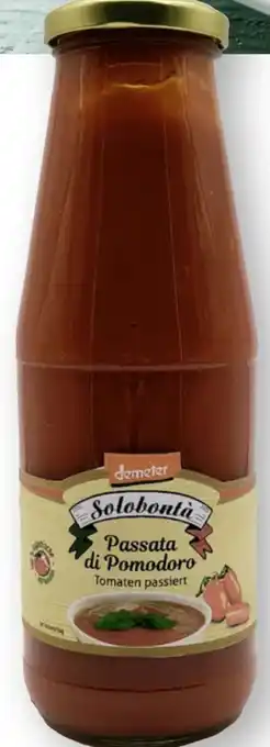 Scheck-in-Center Solobonta Bio Passierte Tomaten Angebot