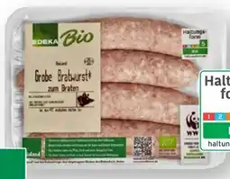 Scheck-in-Center Edeka Bio Grobe Bratwurst Angebot