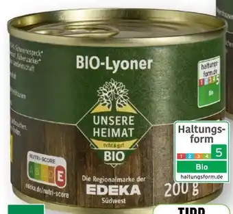 Scheck-in-Center Unsere Heimat Echt & Gut Bio-Lyoner Angebot
