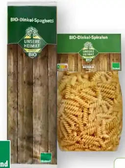 Scheck-in-Center Unsere Heimat echt & gut Bio-Dinkel Teigwaren Angebot