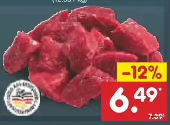 Netto Marken-Discount Gut Ponholz Gulasch vom Rind Angebot