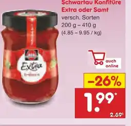 Netto Marken-Discount Schwartau Konfitüre Extra Angebot