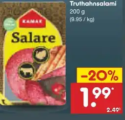 Netto Marken-Discount Kamar Truthahn-Salami Angebot