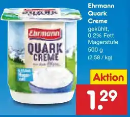 Netto Marken-Discount Ehrmann Quark-Creme Angebot