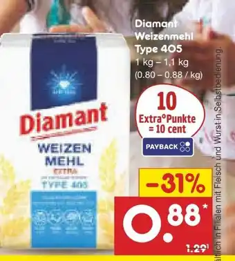 Netto Marken-Discount Diamant Weizenmehl Angebot