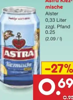 Netto Marken-Discount Brauerei Astra Kiezmische Angebot