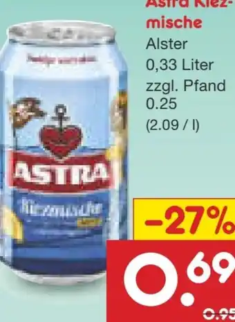 Netto Marken-Discount Brauerei Astra Kiezmische Angebot