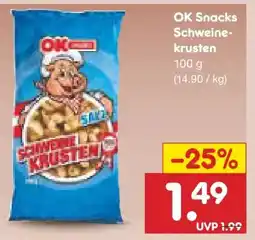 Netto Marken-Discount OK Snacks Schweinekrusten Angebot