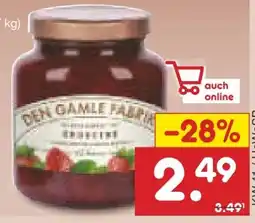 Netto Marken-Discount Den Gamle Fabrik Dänischer Fruchtaufstrich Erdbeer Angebot