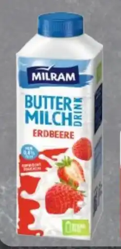 Edeka Frischemarkt Milram Buttermilch Drink Erdbeere Angebot