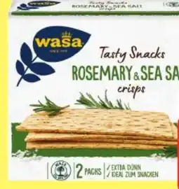 Edeka Wasa Tasty Snack Rosemary & Sea Salt Crisp Angebot