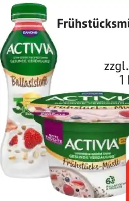 Edeka Danone Activia Ballaststoffdrink Erdbeere Cerealien Geschmack​ Angebot