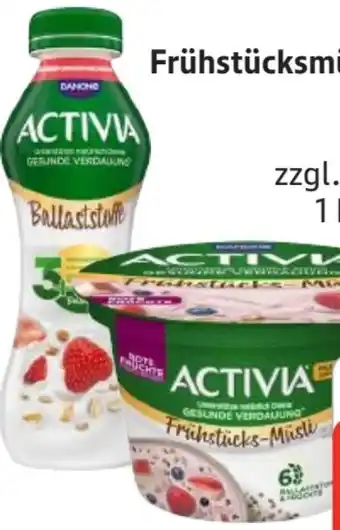 Edeka Danone Activia Ballaststoffdrink Erdbeere Cerealien Geschmack​ Angebot