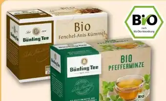 REWE Center Bünting Tee Bio Fenchel-Anis-Kümmel Angebot