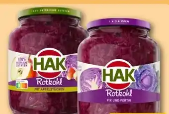 REWE Center HAK Rotkohl mit Apfelstücken Angebot