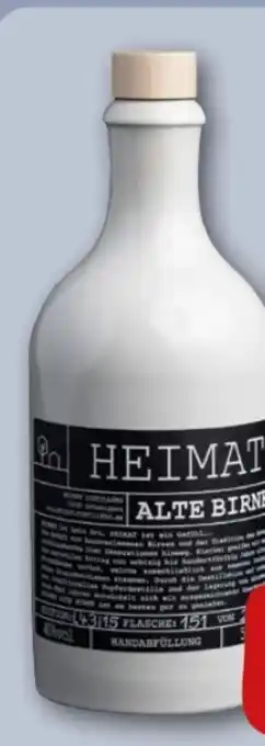 REWE Center Heimat Distillers Alte Birne Angebot