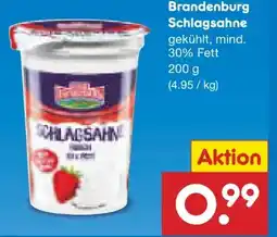 Netto Marken-Discount Mark Brandenburg Schlagsahne Angebot