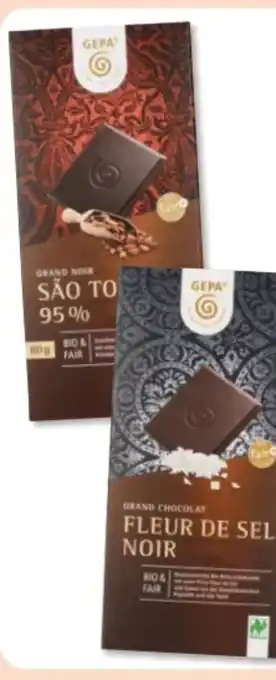 Budni Gepa Bio Tafelschokolade Grand Noir Angebot