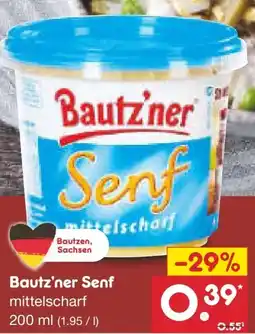 Netto Marken-Discount Bautz'ner Senf Mittelscharf Angebot
