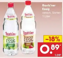 Netto Marken-Discount Bautz'ner Branntwein Essig Angebot