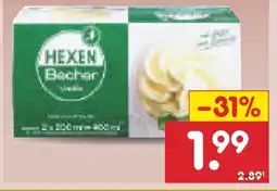 Netto Marken-Discount Hexen-Eis Hexenbecher Vanille Eis Angebot