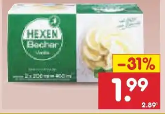 Netto Marken-Discount Hexen-Eis Hexenbecher Vanille Eis Angebot
