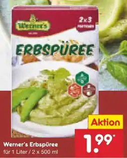 Netto Marken-Discount Werner's Spezialitäten Erbspüree Angebot