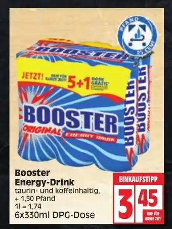 Edeka Booster Energy Drink 6x330ml Angebot