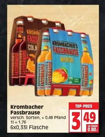 Edeka Krombacher Fassbrause 6x0,33L Angebot