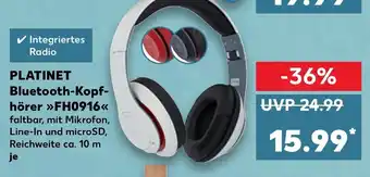 Kaufland Platinet Bluetooth Kopfhörer FH0916 Angebot