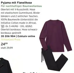 Tchibo Pyjama mit flanellhose Angebot