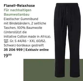 Tchibo Flanell-relaxhose Angebot