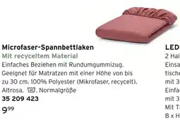 Tchibo Microfaser-spannbettlaken Angebot
