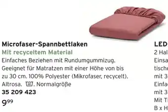 Tchibo Microfaser-spannbettlaken Angebot