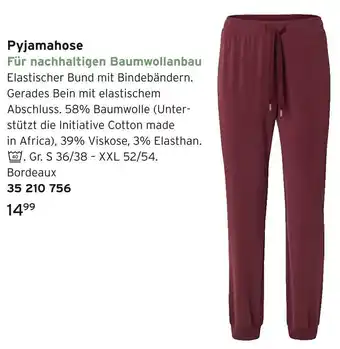 Tchibo Pyjamahose Angebot