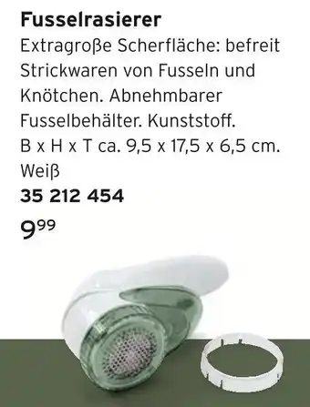 Tchibo Fusselrasierer Angebot