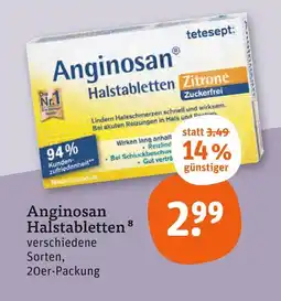 tegut Tetesept anginosan halstabletten zitrone Angebot