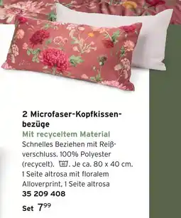 Tchibo 2 microfaser-kopfkissenbezüge Angebot