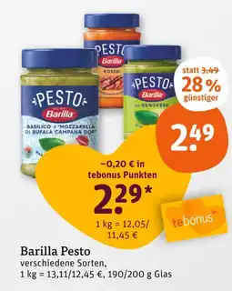 tegut Barilla pesto Angebot
