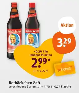 tegut Rotbäckchen saft Angebot