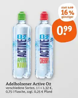 tegut Adelholzener active o2 apfel kiwi Angebot