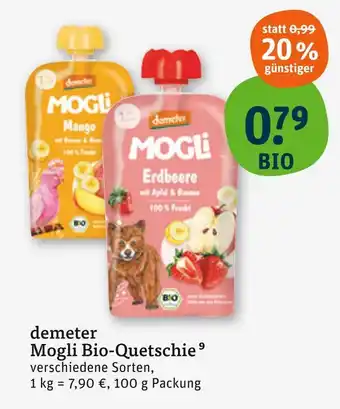 tegut Demeter mogli bio-quetschie mango Angebot
