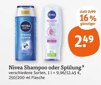 tegut Nivea shampoo Angebot