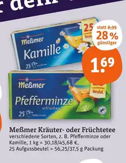 tegut Meßmer pfefferminze Angebot
