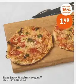 tegut Pizza snack margherita vegan Angebot